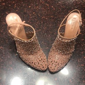 High heels, brown